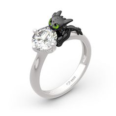 Cute Engagement Rings, Idee Cosplay, Dragon Trainer, Animale Rare, Dragon Jewelry, Magical Jewelry, Toothless, Cute Rings, A Dragon