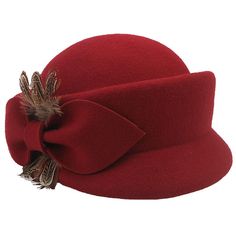 Elegant Felt Hat With Flat Brim For Fall, Elegant Flat Brim Felt Hat For Fall, Chic Wool Felt Hat For Fall, Elegant Solid Color Fall Hats, Elegant Fur Felt Hat For Winter, Vintage Solid Felt Hat For Winter, Fitted Cloche Winter Hat, Elegant Winter Felt Hat With Flat Brim, Elegant Wool Fedora For Winter