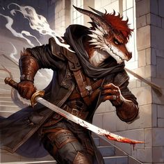 Kobold Rogue, Npc Rpg, Dnd Dragonborn, Dragon Born, Dnd Inspiration, D D Character Ideas, Mystical Animals, Character And Setting, Fantasy Images