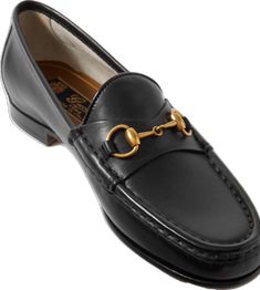 Gucci Horsebit, Gucci Monogram, Monogrammed Leather, Gucci Shoes, Soft Black, Leather Loafers, Net A Porter, Cropped Jeans, Loafer Shoes