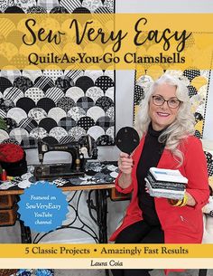 the cover of sew very easy quilts and your go lampshels