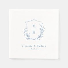 Blue simple botanical crest monogram wedding Editable Blank Wedding Crest Monogram Logo Ideas, Modern Wedding Monogram, Wedding Monogram Ideas Initials, Wedding Monogram Logo Initials, Event Boutique, Wedding Initials Logo, Fall Fonts