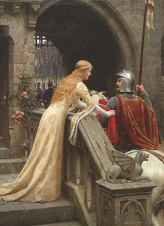 Edmund Blair Leighton, Courtly Love, Era Victoria, God Speed, Expensive Art, Hur Man Målar, Rene Magritte, Medieval Dress