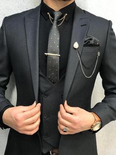 Grey Slim Fit Suit, Black Suit Men, Slim Fit Suit Men, Suits Men Business, Designer Suits For Men, Slim Fit Suits, Fashion Suits For Men, Mens Fashion Classy