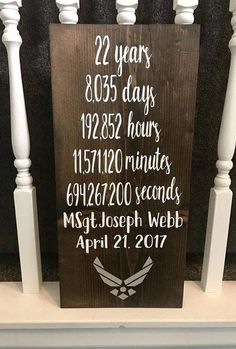 a wooden sign that reads twenty years and dates