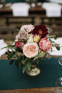 Fall Floral Centerpieces, Shades Of Gold, Autumn Wedding, Floral Centerpieces, Fall Floral, Dark Colors, Wedding Centerpieces