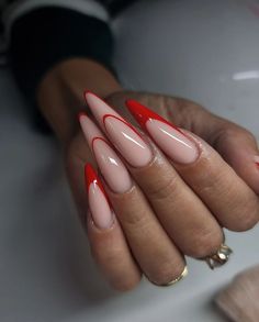 Summer Stiletto Nails, Long Stiletto Nails, Long Stiletto, Classy Nail Designs, French Acrylic Nails