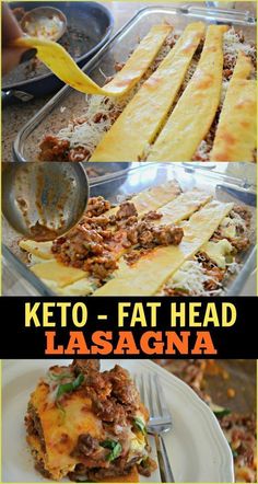 This Keto Lasagna Recipe is Made with Fat Head Noodles Keto Lasagna Recipe, Keto Lasagne, Keto Lasagna, Fat Head, Keto Crockpot Recipes, Keto Casserole, Keto Dinners, Keto Fat