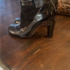 Black Chanel Ankle Boots Great For Going Out There A 37.5 . Yeah These Are Patent Leather. The Is Size Size. 4 Inches I’m Cleaning Out My Closet And Selling My Luxury Shoes. Chanel Shoes Black, Chanel Ankle Boots, Chanel Boots, Boots Ankle, Chanel Black, Chanel Shoes, Luxury Shoes, Black Shoes, Patent Leather