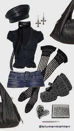 Post Grunge Outfits, Nana Outfit Ideas, Nana Clothes Aesthetic, Osaki Nana Outfit, Nana Core Aesthetic, Grunge Mini Skirt Outfit, Nana Style Fashion, Nana Osaki Fashion, Nana Aesthetic Outfit