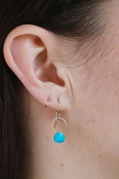 Here are the earrings YOU've been waiting for! Worn by Elizabeth Lail on the Netflix series YOU. Who is watching YOU? Earring Trends, Shows On Netflix, Earring Sale, Netflix Series, Gold Drop Earrings, Turquoise Earrings