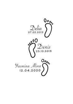 two black and white footprints with the words delta and deans on them, in front of