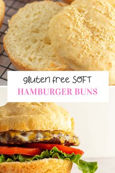 the hamburger buns have been made with gluten free soft hamburger buns