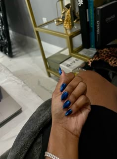 Chrome electric blue almond shape nails  
Dark Blue nails Black Nails Blue Chrome, Chrome Royal Blue Nails, Dark Blue With Chrome Nails, Royal Blue Crome Nails, Cobalt Blue Chrome Nails, Navy Metallic Nails, Dark Blue Chrome Nails French Tip, Dark Blue Metallic Nails, Dark Blue Crome Nails