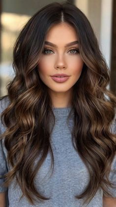 Dark Dimensional Hair, Hair Color Ideas Brunettes, Fall Hair Color Trends, Dark Brunette, Caramel Hair, Fall Hair Color