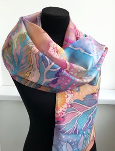 Silk scarf Leaves. Natural motiv silk scarf. Hand painted silk - Etsy Brasil Multicolor Silk Scarves, Bohemian Hand Painted Silk Scarves, Bohemian Multicolor Hand-painted Silk Scarf, Bohemian Multicolor Hand Painted Silk Scarf, Artistic Hand-painted Multicolor Silk Scarf, Artful Hand-painted Multicolor Silk Scarf, Artful Hand Painted Multicolor Silk Scarf, Multicolor Hand Dyed Silk Scarves, Hand Dyed Multicolor Silk Scarf