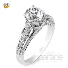 Parade Design - Parade Design - R2826/R1 - Birmingham Jewelry Parade Design, Engagement Ring Styles, Womens Engagement Rings, Platinum, 18k Gold, Jewelry Design, White Gold, Women Jewelry, Engagement Rings