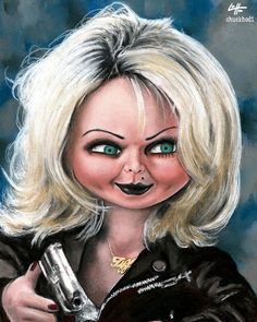 Tiffany Wallpaper, Bride Of Chucky Tiffany, Bride Of Chucky, Hair, Art