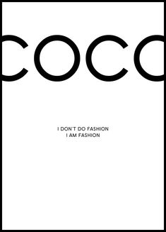 a black and white poster with the words coco on it