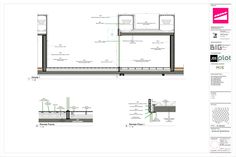 an architectural drawing showing the details of a building