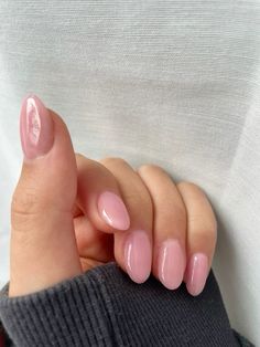 Small Pink Almond Nails, Pink Sheer Nails, Short Pink Almond Nails, Pink Almond Nails, Outfits Asian, Almond Nails Pink, Viral Aesthetic, Aesthetic Dream, Chanel Lipstick