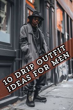 Cold Rainy Day Outfit Men, Edgy Style Men, Men 2024 Fashion Trends, Man Style Outfits, Classy Outfits Men 2024, Mens Fall Fashion 2024, Stylish Outfits Men, Rainy Day Outfit Men, Cold Rainy Day Outfit