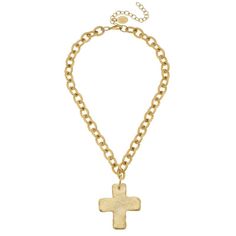 Double Cross Onyx Necklace - Susan Shaw