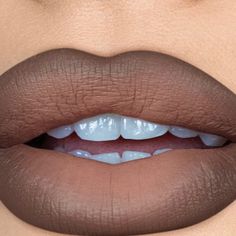 Mate Waterproof Highly Pigmented Color May Differ A Little Due To Lighting* Message Me For Video Of Colors Mate Lipsticks Colour, Metallic Lipstick Look, Fall Lipstick Colors For Black Women, Brown Lipstick Looks, Brown Lips Makeup, Everyday Lip Color, Red Ombre Lips, Mocha Lipstick, Gray Lipstick