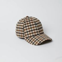 Fall Baseball Cap- Ivory Multi – Hat Attack New York Trendy Winter Flat Cap Baseball Cap, Casual Plaid Hat With Curved Brim, Trendy Winter Baseball Cap With Curved Brim, Trendy Brown Baseball Cap With Curved Visor, Classic Adjustable Baseball Cap For Fall, Trendy Curved Brim Dad Hat For Winter, Trendy Fall Snapback Baseball Cap, Adjustable Plaid Cap, Trendy Winter Hat With Curved Visor