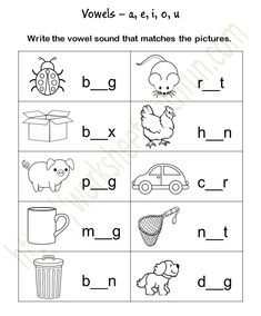 worksheet for beginning and ending sounds with pictures to help students learn the letter sound