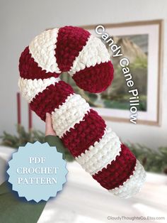 This Patterns & Blueprints item by CloudyThoughtsCo has 3409 favourites from Etsy shoppers. Is dispatched from United States. Listed on 31 Oct, 2024 Crochet Candy Cane, Candy Cane Pillow, Crochet Candy, Crafts Cute, Crochet Decor, Winter Crochet, Crochet Bedspread, Crochet Design Pattern