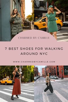 London Shoes Women, Walking Around Dc Outfit, City Boots, Boots For New York, What To Wear Walking Around Nyc Casual, Walking Shoes With Dresses, New York Shoes, City Walking Outfit, Shoes For New York