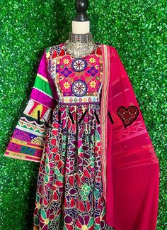 This Is Our Beautiful 3 Piece Handmade Kochi Dress! It's Full Of Colors & Looks So Simple Yet Exquisite. The Details On This Were Carefully Crafted. All Dresses Are Unique, So Each Dress May Slightly Vary. Pants & Scarf Included. Size XS Bust :34 inches Waist: 33 inches Length: 46 inches Fitted Multicolor Dress For Festivals, Traditional Patchwork Dress For Summer, Traditional Dress With Multicolor Embroidery And Patchwork, Traditional Embroidered Patchwork Dress, Fitted Patchwork Dresses For Festive Occasions, Traditional Patchwork Dresses For Festivals, Traditional Patchwork Festival Dress, Vibrant Multicolor Dresses For Festivals, Vibrant Multicolor Festival Dresses