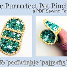 the purrrfect pot holders are sewing patterns for slippers and mittens