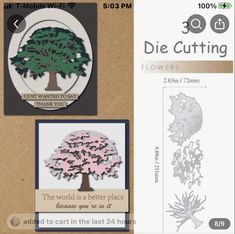 the die cutting is being used to make paper art work for cards and other crafts