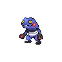 an image of a pixellated pokemon character