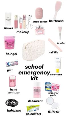 Dag Make Up, School Bag Essentials