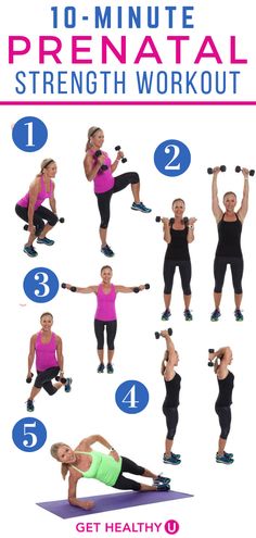 the 10 minute prenatal strength workout is great for beginners to do this