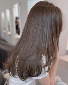 Korean Layers Long Hair, Korean Layered Medium Hair, Hair Korean, Hairstyle Long, Hairstyle Short