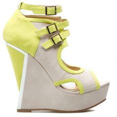 Shoe Dazzle's Scene Mya Platform Wedge Heels In Taupe & Yellow. Features 1 Ankle Strap Buckle And 2 Buckles Below The Ankle. Strikingly Comfortable. This Item Is Brand New. Comes Nwob. Please See All Photos And Let Me Know If You Have Any 'S. Woman's Size 10 Soft Faux Leather Approx 5" Wedge Heel | 2" Front Platform Metallic Silver In Back Of Heel Smoke-Free Home Bundle & Save - Buy 2 Or More Items & Get A 10% Discount Automatically At Checkout! Plus Save $ On Shipping! Yellow Open Toe Wedge Sandals For Party, Yellow Closed Toe Platform Heels, Yellow Platform High Heels, Yellow Platform Heels For Summer, Trendy Yellow Open Toe Wedge Sandals, Yellow Synthetic Platform Heels, Chic Yellow Wedge Sandals For Party, Yellow Platform Heels With Round Toe, Yellow Round Toe Wedge Sandals For Party