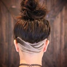 These wondrous waves. | These Pretty Neck Designs Will Give Your Undercuts New Life Trendy We Fryzurach, Buzzed Hair, Nape Undercut, Shaved Undercut