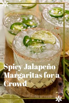 spicy jalapeno margaritas for a crowd