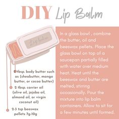 All these ingredients for this DIY lip balm are free from harmful additives. Making your own lip balm will give you the choice to use the ingredients according to your own liking Meaning you have the choice and freedom to avoid the ingredient that may irritate or sting your lips. The color, scent and consistency can also be easily managed. Some say applying lip balm causes the body to stop generating natural moisture around the lips. That's just a myth However, lip balms containing ingredie Diy Lip Balm, Diy Lips, Healthy Gut, Lip Balm Gloss, Carrier Oils, Almond Oil, Jojoba Oil, Cocoa Butter, Body Butter