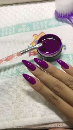 Ongles Gel Violet, Magenta Nails, Unghie Sfumate, Luxury Nails, Fancy Nails