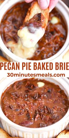 this pecan pie baked bread dip is so good and easy to make