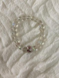 Giving royal princess vibes :D Royal Pink, Princess Vibes, Glass Bead Bracelet, Royal Princess, Glass Beaded Bracelets, Pink Glass, Bead Bracelet, Glass Bead, Beauty Book