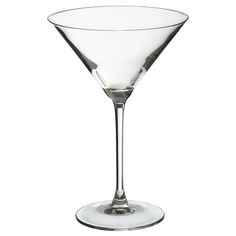 an empty martini glass on a white background