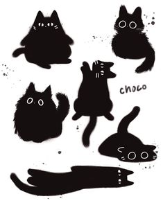 Celebrate your love for cats with these adorable and simple cat doodles. They're perfect for adding a personal touch to gifts, cards, or just brightening up your workspace. #catdrawing #catdrawingsimple #catdrawingface #drawingcat #cutecat #catdrawingideas Kitty Sketch, Cozy Background, Cat Doodles, Black Cat Illustration, Cat Graphic Design, Cat Logo Design, Membentuk Alis, Cats Art Drawing