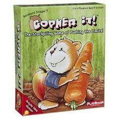 the board game gopher it has a bear holding a large piece of carrots