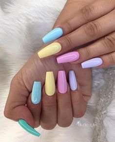 Cuff Tattoo, Pastel Nails Designs, Shaped Nails, Blue Acrylic Nails, Vibrant Nails, Simple Acrylic Nails, Long Acrylic Nails Coffin, Acrylic Nails Coffin Short, Summer Acrylic Nails